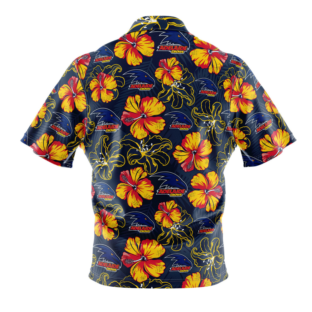 Adelaide Crows Hibiscus Hawaiian Shirt