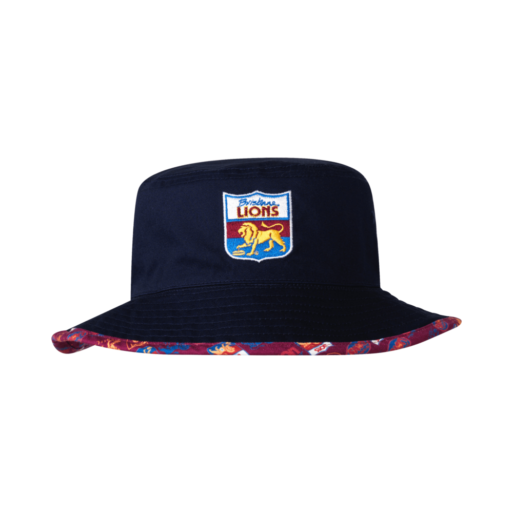 Brisbane Lions Adults Reversible Bucket Hat