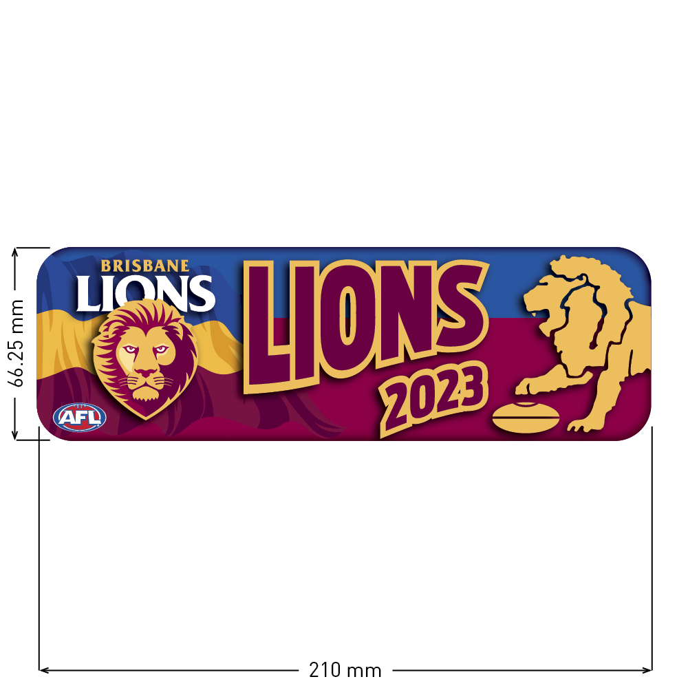 Brisbane Lions 2023 Supporter Decal