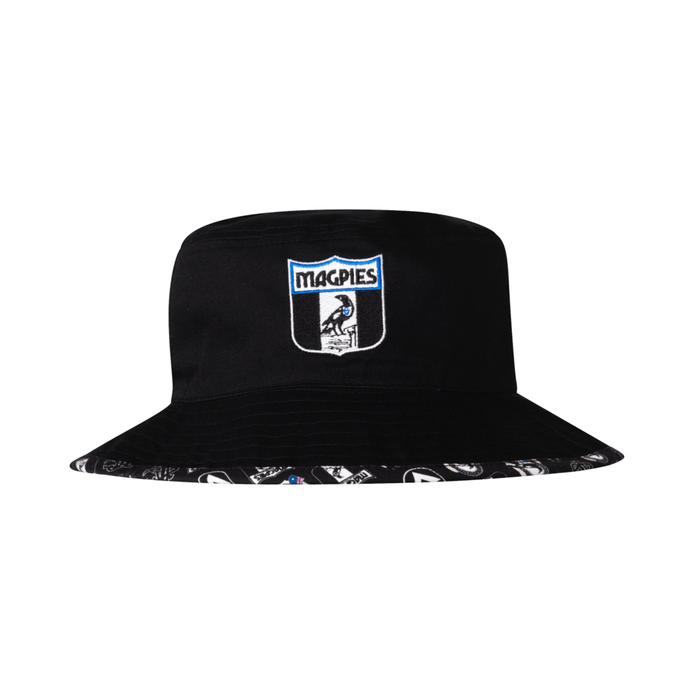 Collingwood Magpies Adults Reversible Bucket Hat