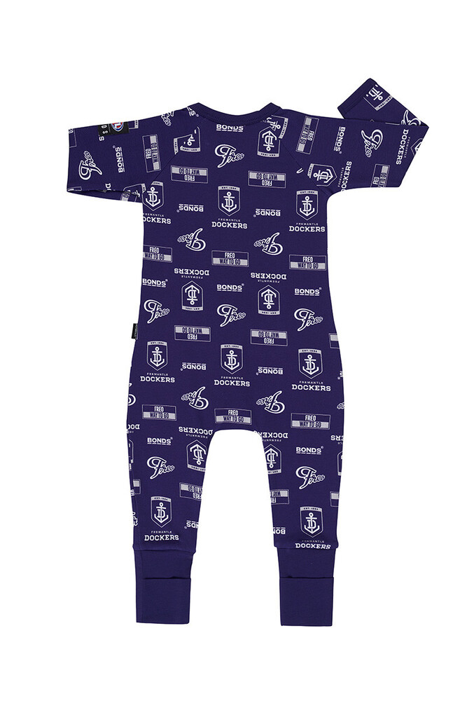 Fremantle Dockers Bonds Infant Zipped Wondersuit