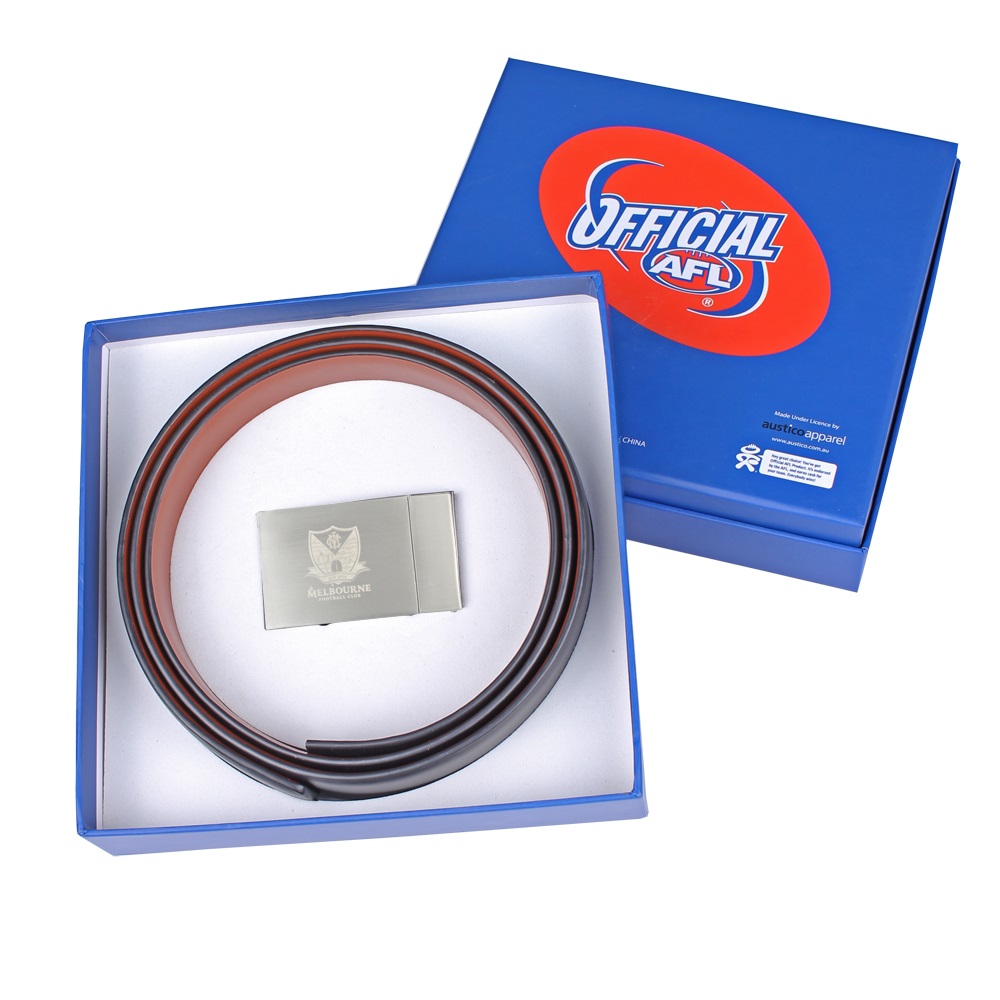 Melbourne Demons Leather Belt Quality Genuine Leather