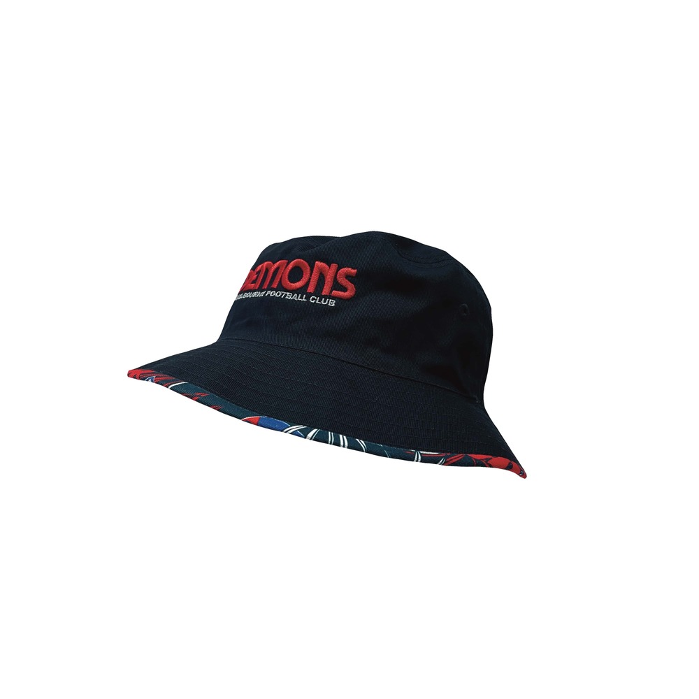 Melbourne Demons Adults Paradise Reversible Bucket Hat
