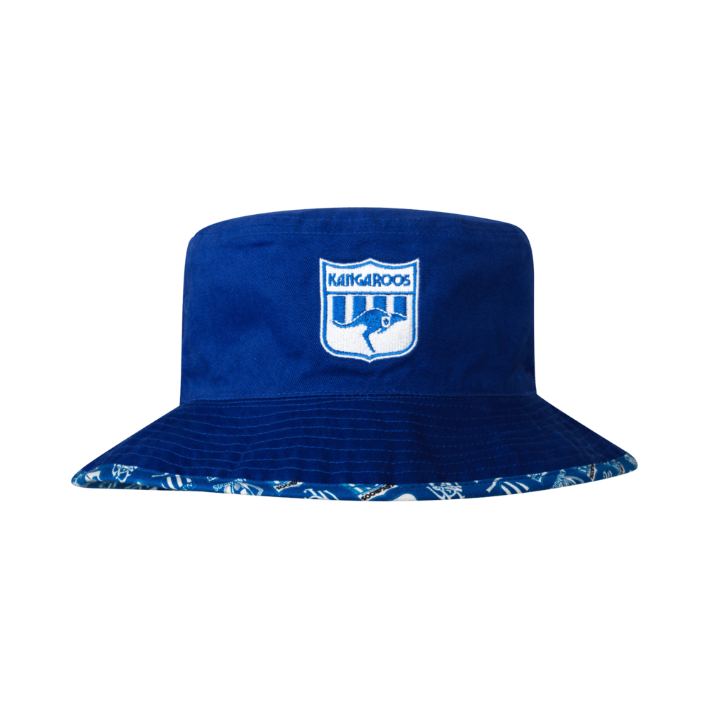 North Melbourne Kangaroos Adults Reversible Bucket Hat
