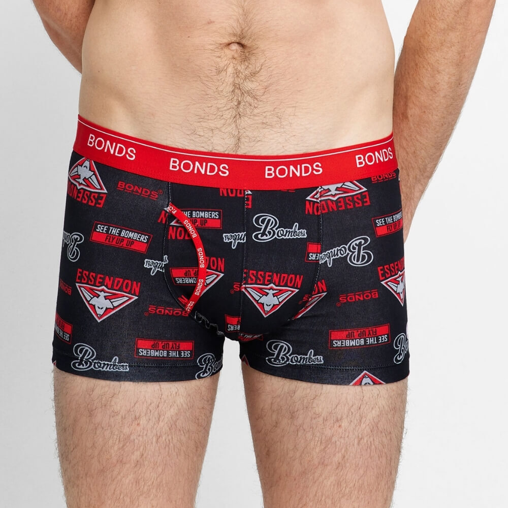 Essendon Bombers Bonds Mens Guyfront Trunk