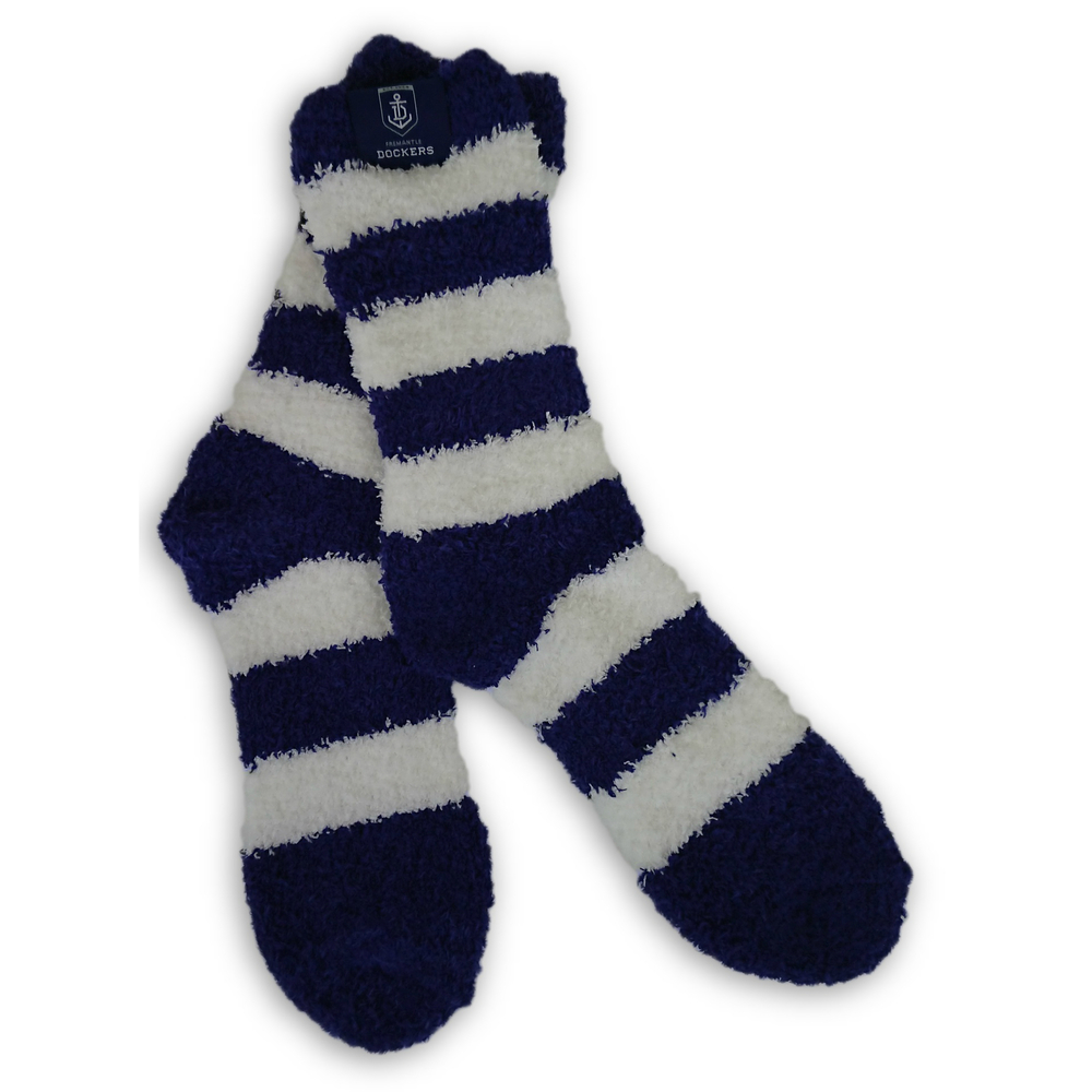 Fremantle Dockers Fluffy Bed Socks | Soft And Warm