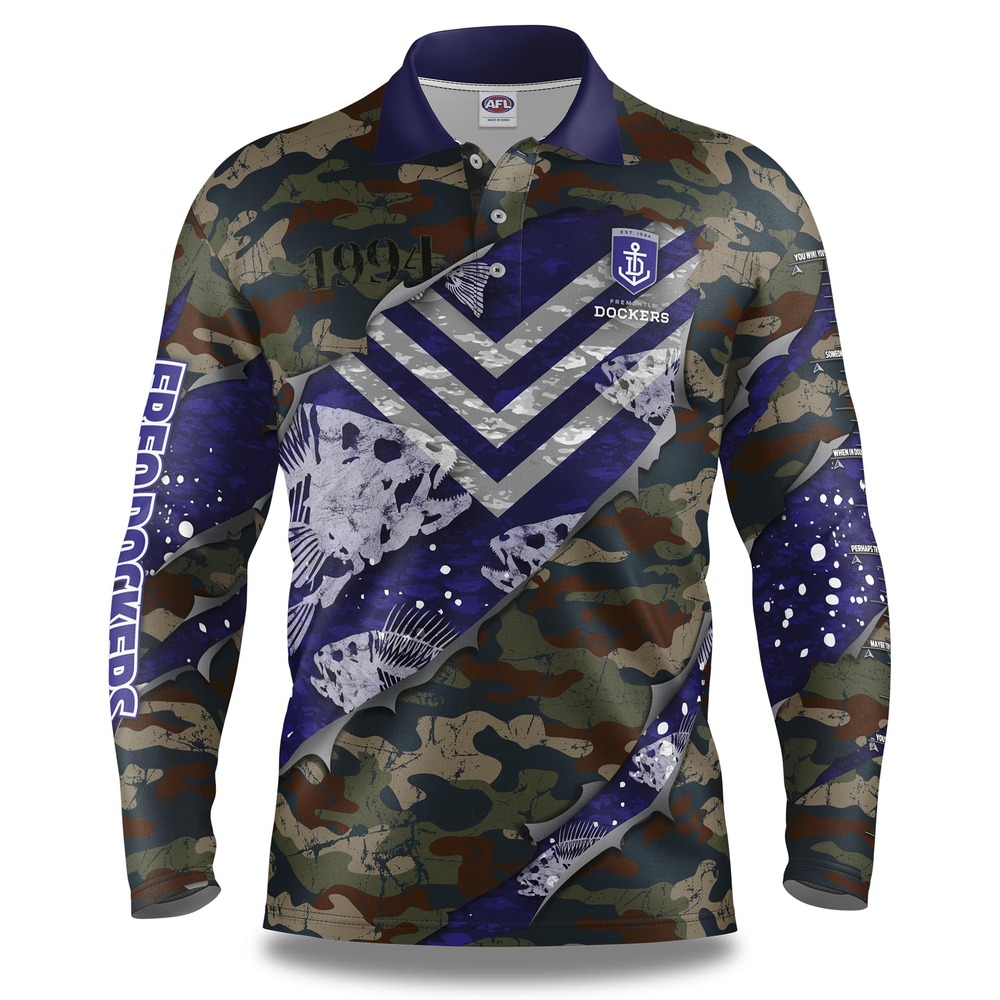 Fremantle Dockers Bones Fishing Shirt