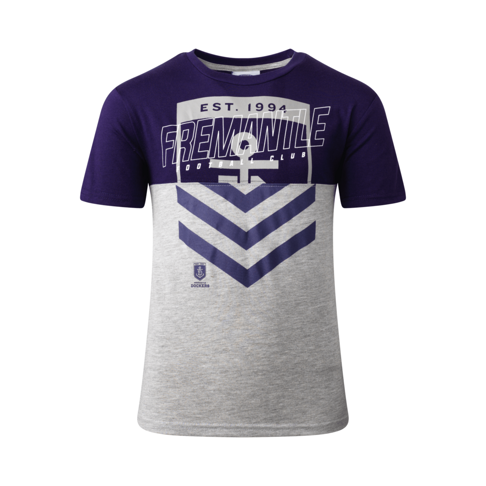 Fremantle Dockers Youths Split Logo Tee