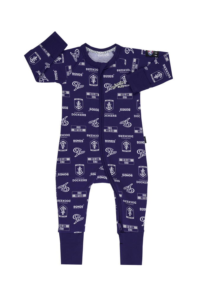 Fremantle Dockers Bonds Infant Zipped Wondersuit