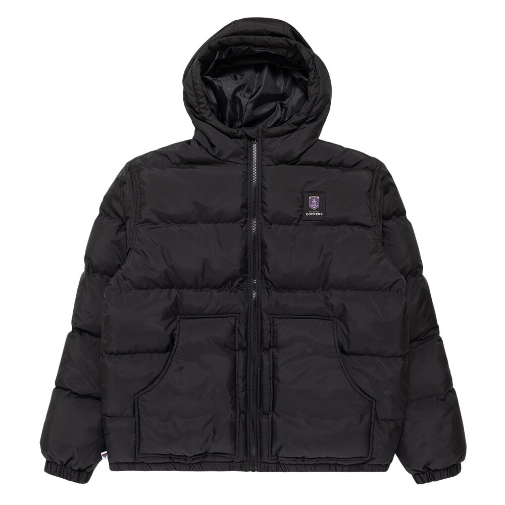 Fremantle Dockers Mens Hooded Puffa Jacket