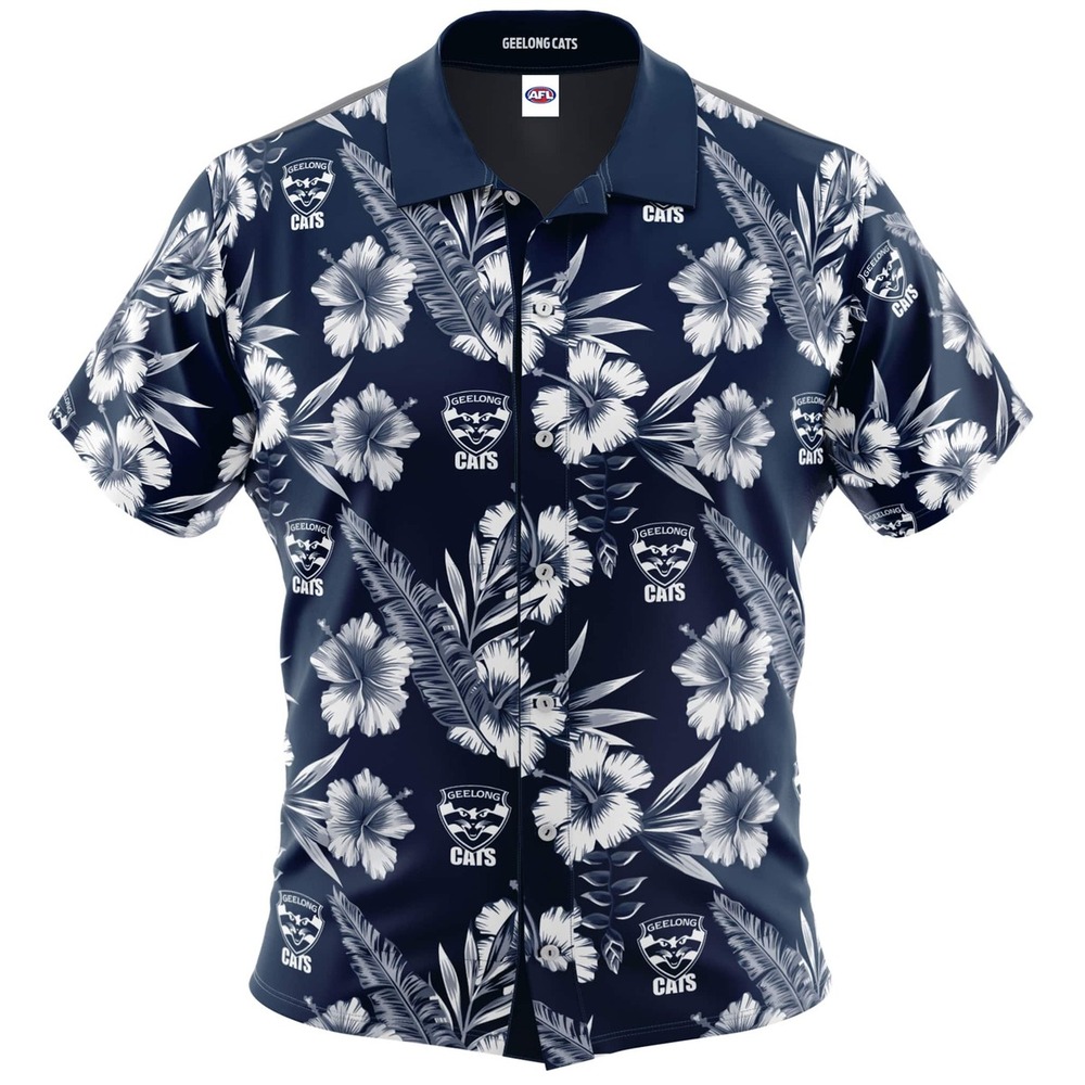Geelong Cats Adults Hawaiian Shirt
