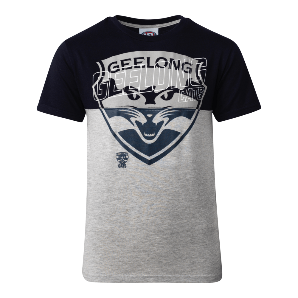 Geelong Cats Youths Split Logo Tee