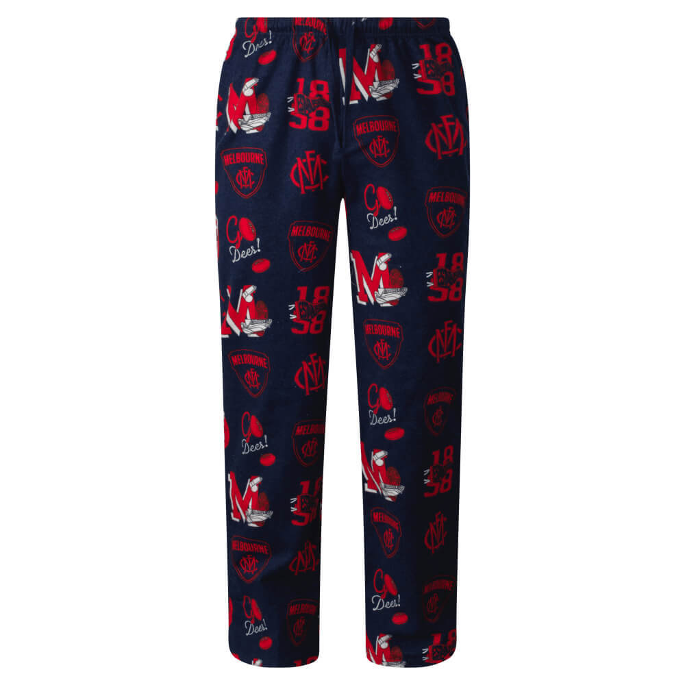 Melbourne Demons Mens Flannel Sleep Pants