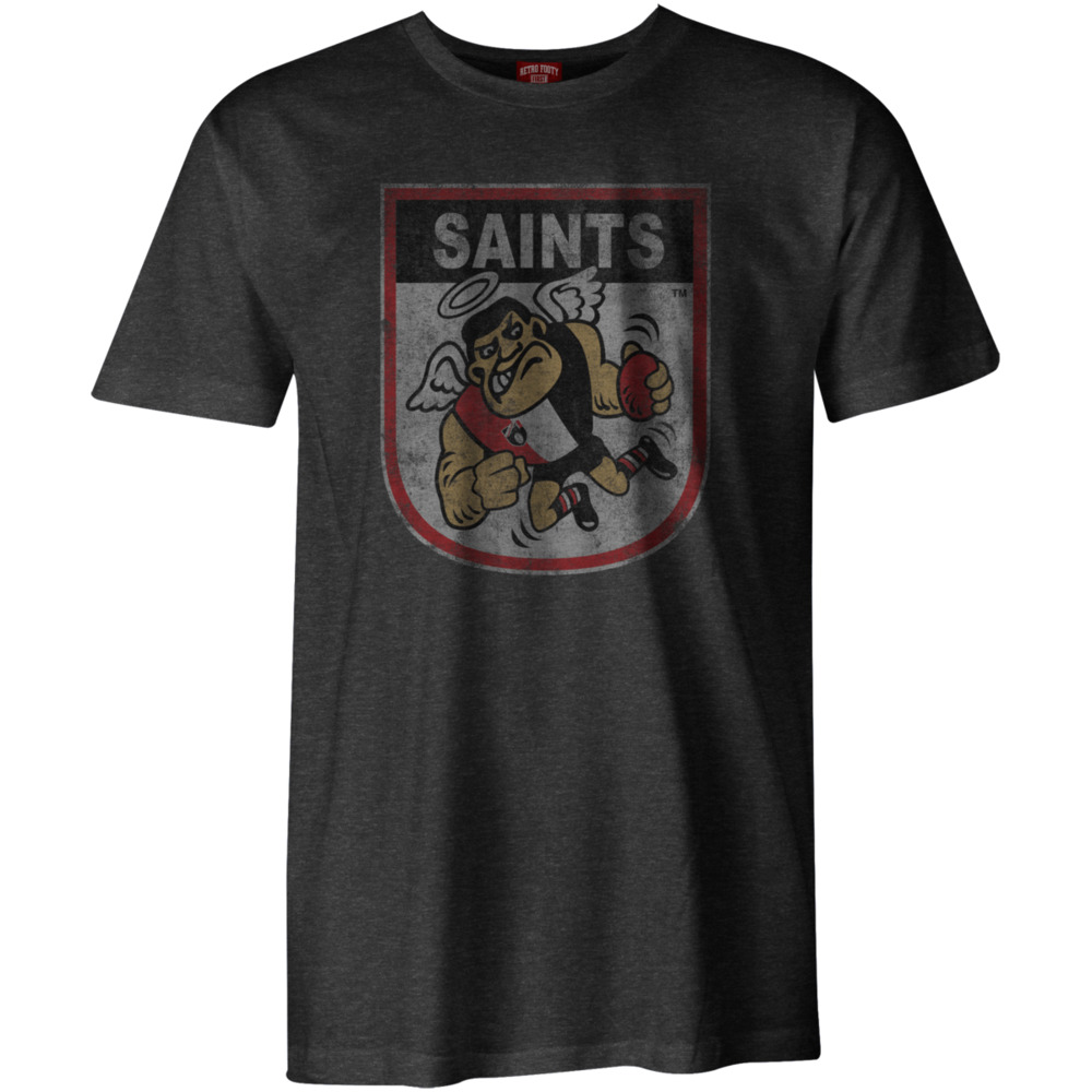 St Kilda Saints Mens 90's Retro Mascot Tee