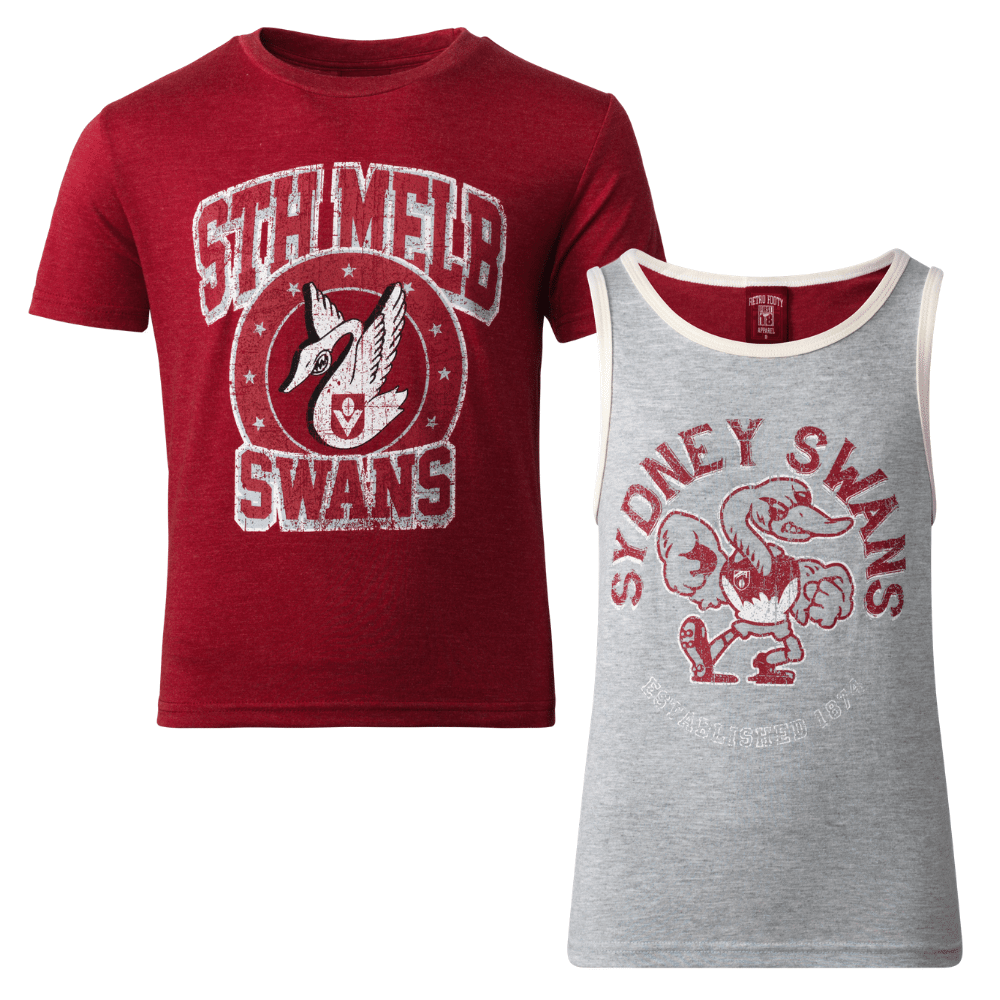 Sydney Swans Youths Tee and Singlet Pack