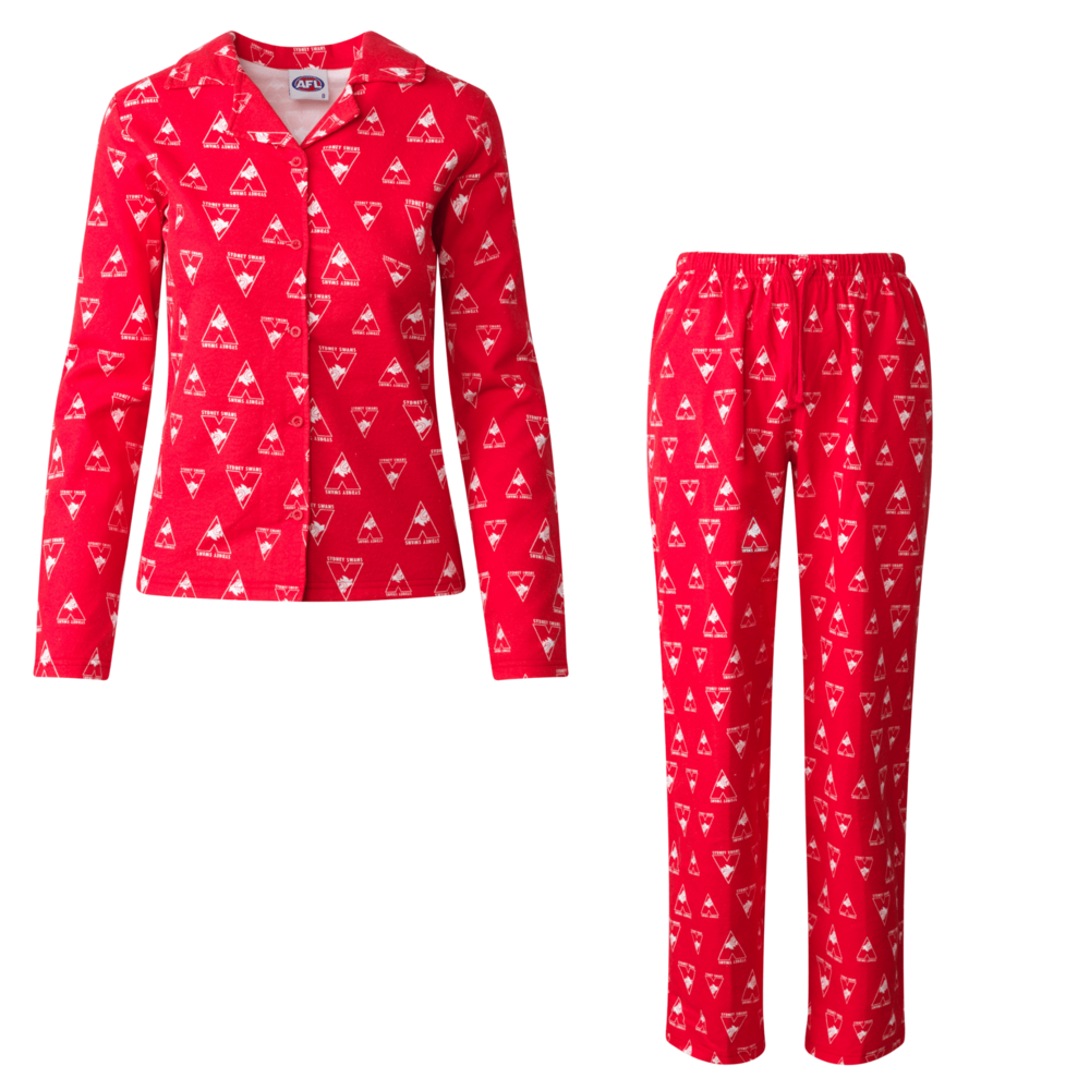 Sydney Swans Womens Flannelette PJ Sets