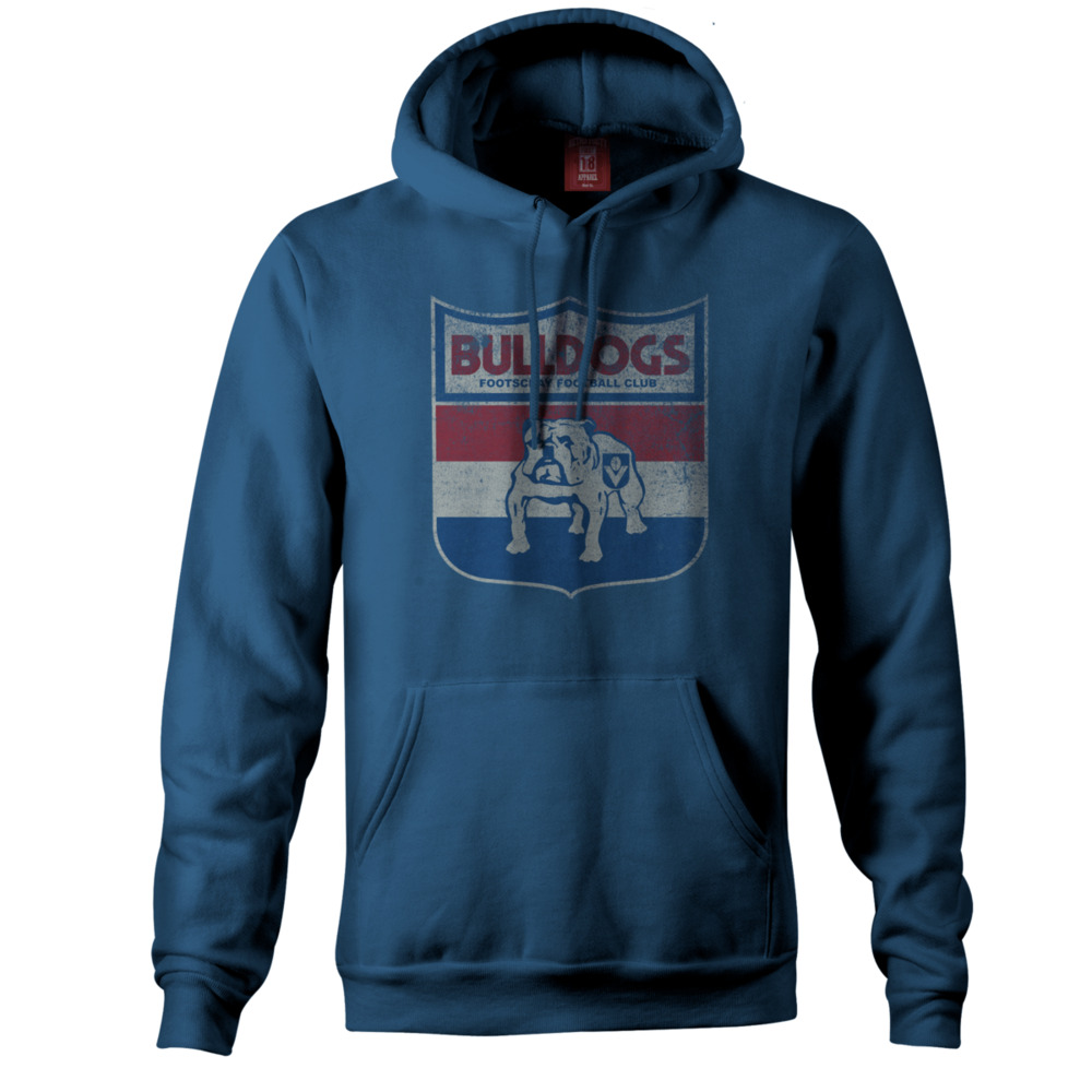 Western Bulldogs Mens Retro Hoodie