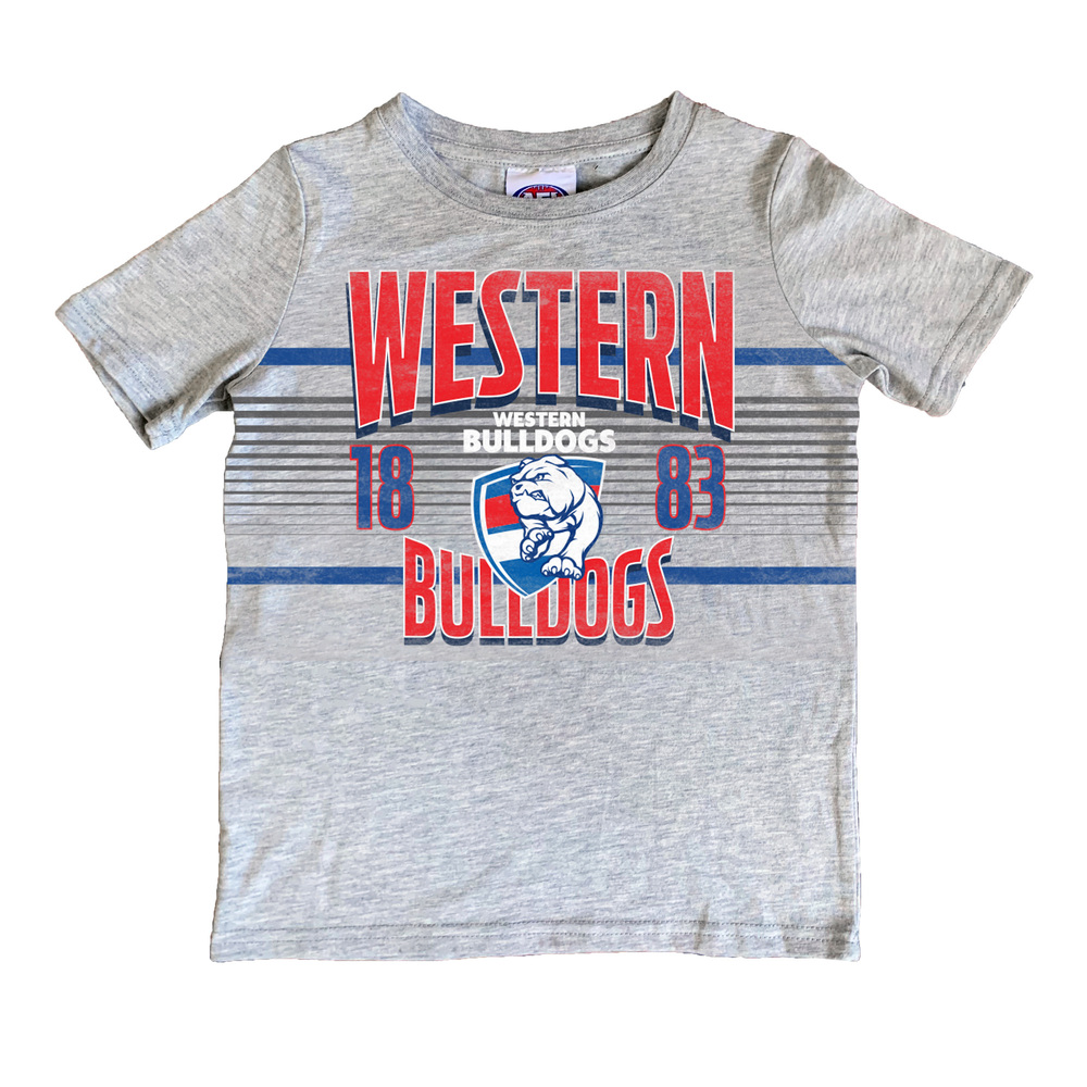 Western Bulldogs Youths Grey Printed Tee