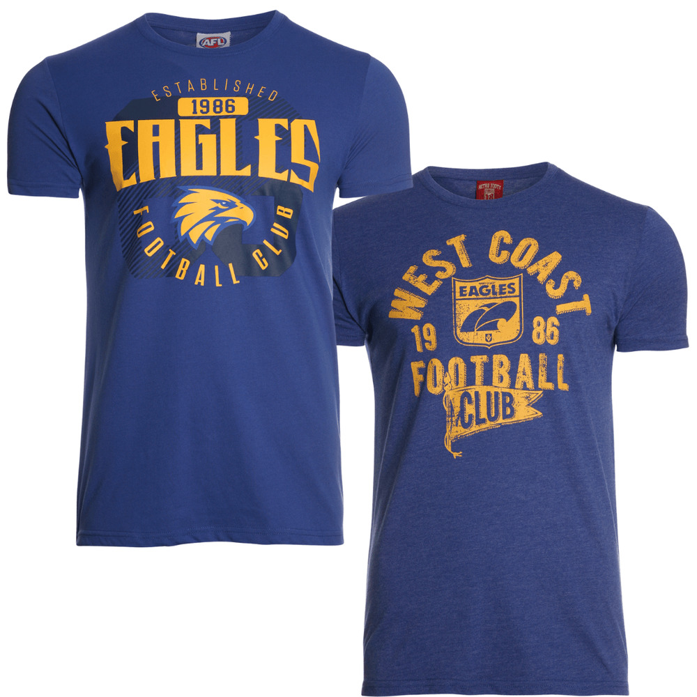 West Coast Eagles Mens TShirts Twin Pack