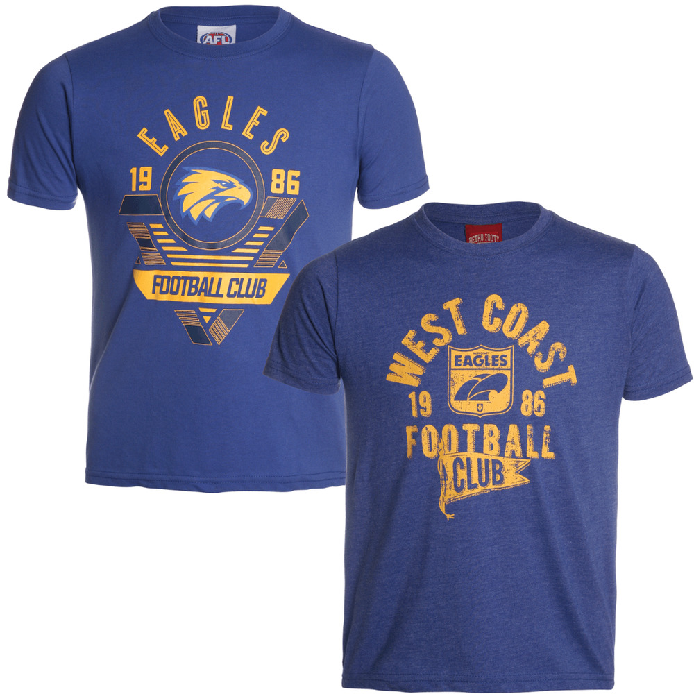 West Coast Eagles Youths TShirts Twin Pack