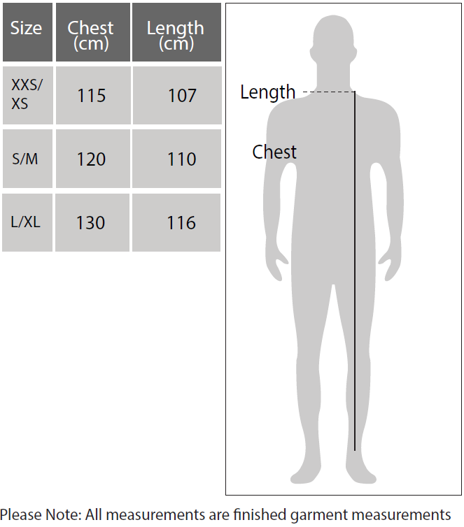 Bath Robe sizing