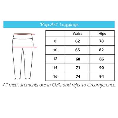Logo Leggings Size Chart