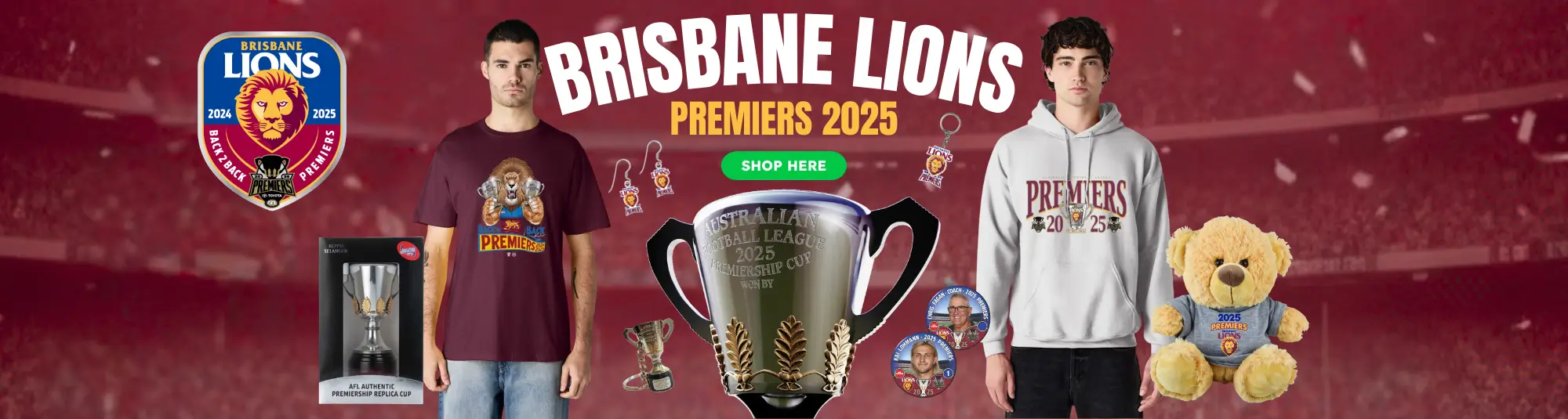 Lions Win! Premierships available to order!