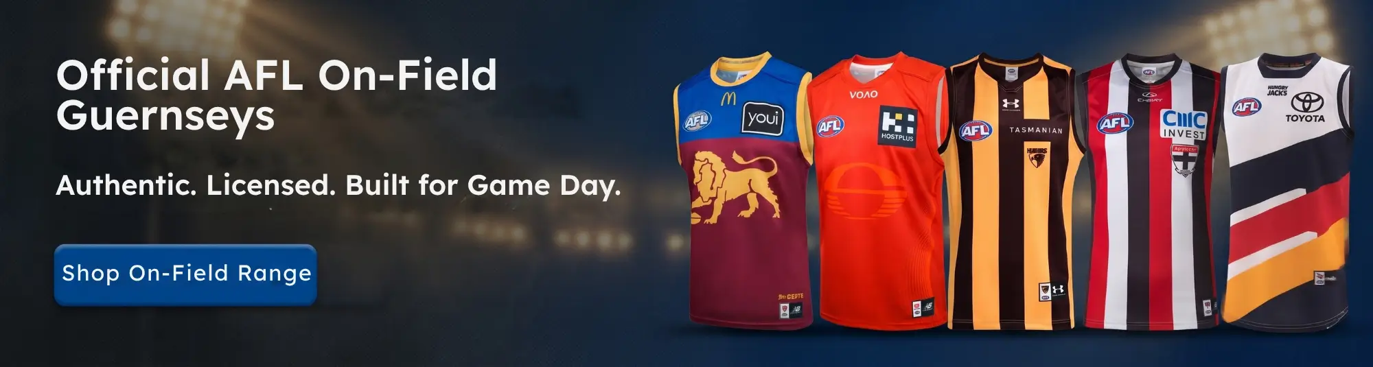 Official On-Field Guernseys and Apparel