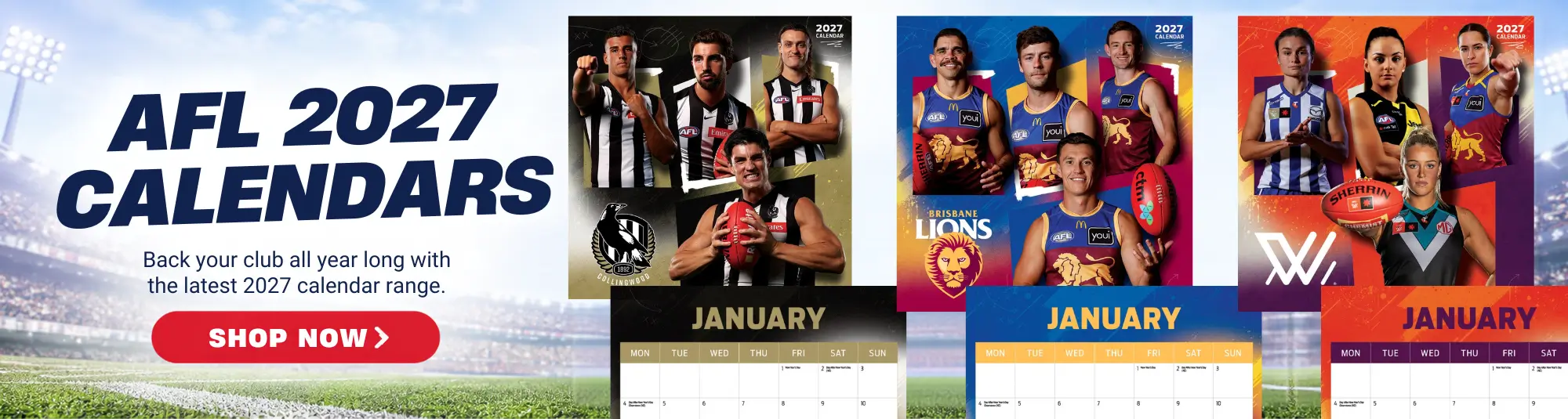 AFL 2007 Calendars now IN STOCK!