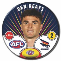 Adelaide Crows 2026 Player Pin Badge - KEAYS