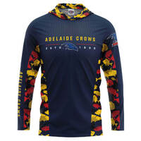 Adelaide Crows Adults Hooded Fishing Shirt