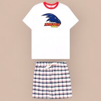 Adelaide Crows Mens Check PJ Set