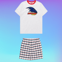 Adelaide Crows Youths Check PJ Set