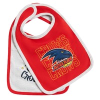 Image of Adelaide Crows Baby 2-Pack Bibs