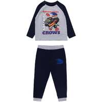 Adelaide Crows Kids Raglan Cuffed PJ Set