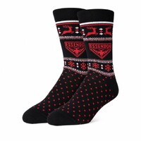 Essendon Bombers AFL Adults Ugly Xmas Socks