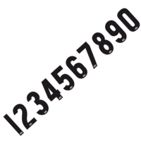 AFL Numbers For Childrens Guernseys Colour:Black