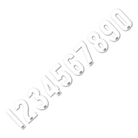 AFL Numbers For Childrens Guernseys Colour:White