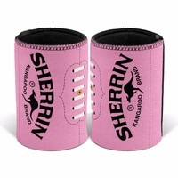AFL Sherrin Football Stubby Holder - Pink