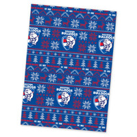 Western Bulldogs Christmas Wrapping Paper