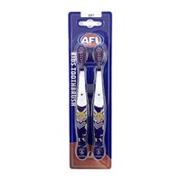 Fremantle Dockers AFL Mascot Kids Toothbrush - 2 Pack