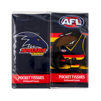 Adelaide Crows AFL Mascot Pocket Tissues - 4pk