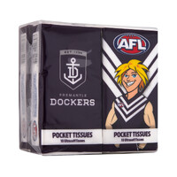 Fremantle Dockers AFL Mascot Pocket Tissues - 4pk
