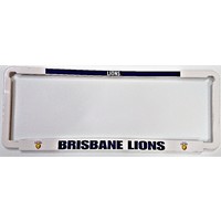 Image of Brisbane Lions Car Number Plate Surrounds Set of 2