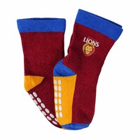 Image of Brisbane Lions Baby Socks 2 Pack