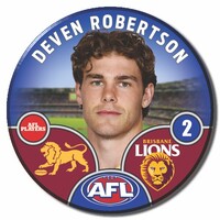 Brisbane Lions 2025 Player Pin Badge - ROBERTSON