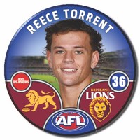 Brisbane Lions 2025 Player Pin Badge - TORRENT