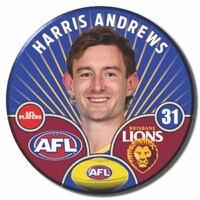 Brisbane Lions 2026 Player Pin Badge - ANDREWS