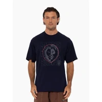 Brisbane Lions Mens Two-Tone Logo Tee