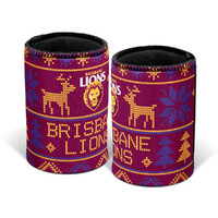Brisbane Lions Xmas Stubby Holder